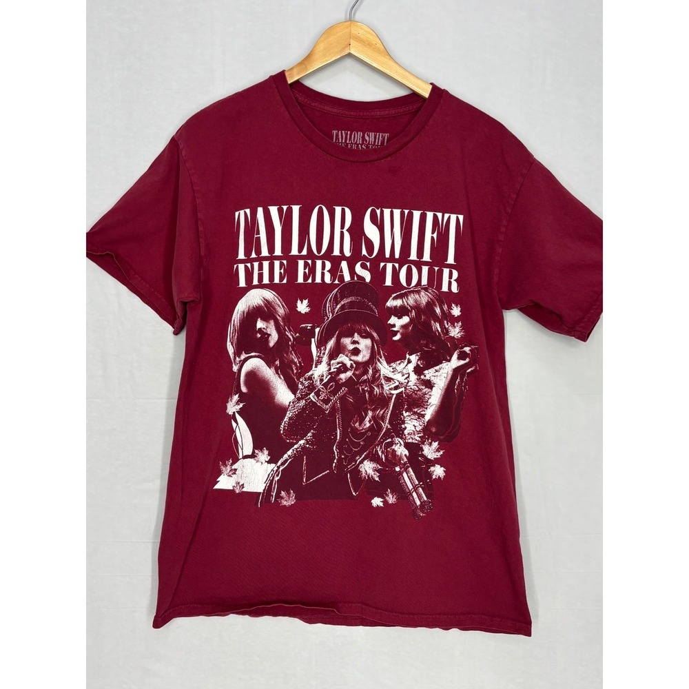 Taylor Swift The Eras Tour 2023 Rock & Pop Album Graphic Tee Mens Maroon‎ Large
